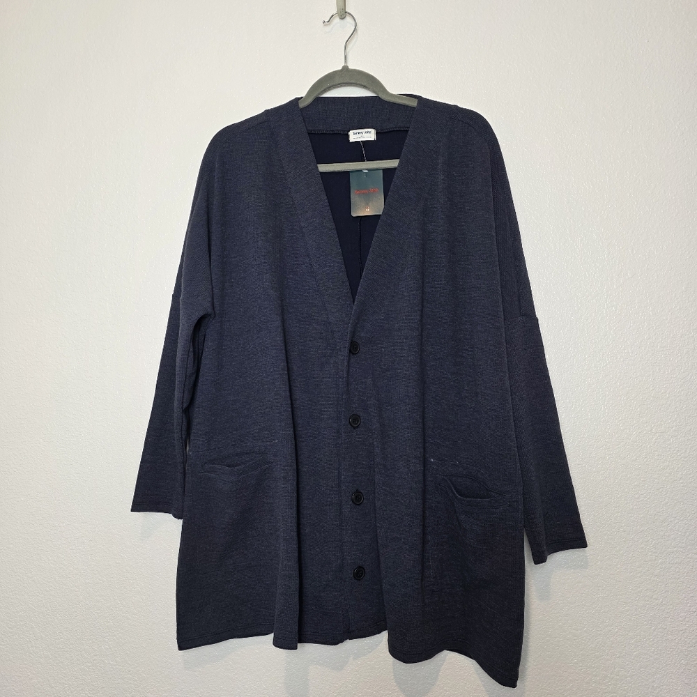 NWT Tommy John Zen Waffle Long Line Cardigan Size Small - Picture 4 of 14